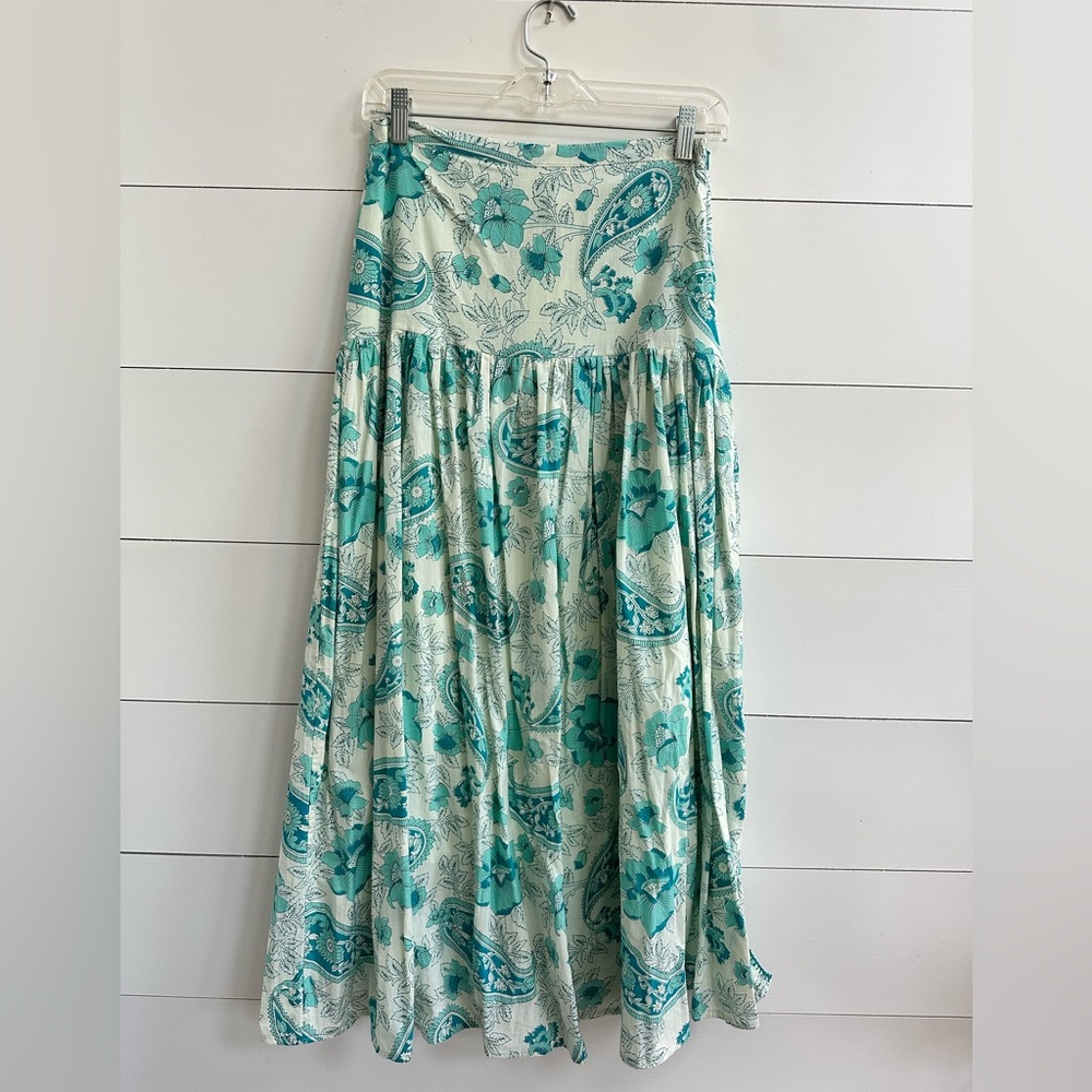 Chasing Unicorns The Ocean Gauze Maxi Skirt - Picture 3 of 7